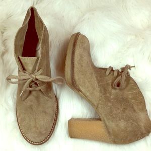 (Not for Sale) J. Crew tan suede lace up booties